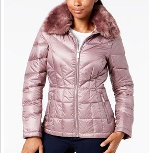 Kenneth Cole New York puffer with fur